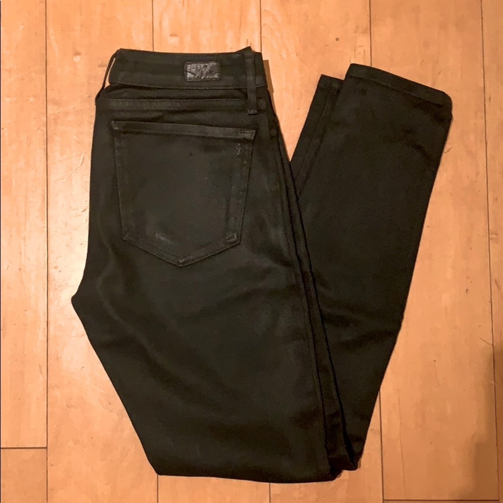Joie glazed hunter green jeans